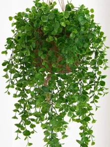 5 件人造桉树叶花环，适用于花园墙壁装饰、家居、客厅、卧室、背景、DIY、婚礼、派对装饰、假植物 - 綠色 - 查看 3