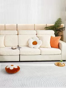 1pc Fleece Jacquard All Seasons Universal Dustproof Sofa Seat Cover, Pet-Friendly Spandex Sofa Cover To Protect Against Dirt & Scratches, Compatible With L-Shaped And 1/2/3/4-Seater Sofas. ( Sales)