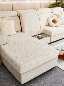 1pc Fleece Jacquard All Seasons Universal Dustproof Sofa Seat Cover, Pet-Friendly Spandex Sofa Cover To Protect Against Dirt & Scratches, Compatible With L-Shaped And 1/2/3/4-Seater Sofas. ( Sales)