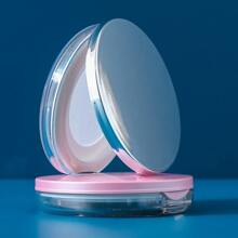 1个空散粉盒，带粉扑，塑料散粉盒，可填充粉扑盒，带筛网，化妆品，便宜，房间装饰，梳妆台，旅行，卧室，化妆配件，便宜，圣诞礼物，化妆品，化妆工具，便宜货，礼物，女士礼物，圣诞礼物