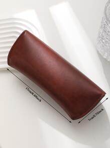 1pc Vintage Pu Leather Glasses Case Sunglasses Brown Color Pouch Bag Eyewear Box Lightweight Convenient Portable Jewelry Bag Glasses Case Holder Organizer Storage Eyeglass Case Protective Case Glasses Bag Sunglasses Pouch For Travel Vacation Cruise Summer Holiday Travelling Bag Travel Stuff Essentials For College Dorm Home School Hotal Travel Kit