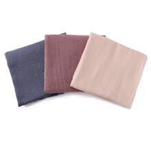3-delige set zachte, geplooide effen chiffon moslim hijab sjaal voor dames, dagelijkse hoofddoek, abaya hijab
