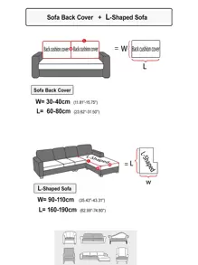 1pc Waterproof & Dustproof Fleece Jacquard Sofa Seat Cover, Modern & Concise Style Stretch Elastic Sofa Protector With Anti-Scratch Fabric For Living Room L-Shape Sectional Sofa And 1/2/3/4 Seat Sofa - Dark Grey - View 3
