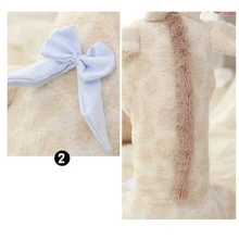 長頸鹿可愛的填充玩具動物(9英寸,14英寸和22英寸) - 米色 - 查看 3