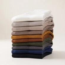 10 Nam Màu thuần & 10 Màu Biến đổi dần Loạt Vớ Với Độ co giãn Cao Và Áp lực Sức chống cự - Nhiều màu - Xem 6