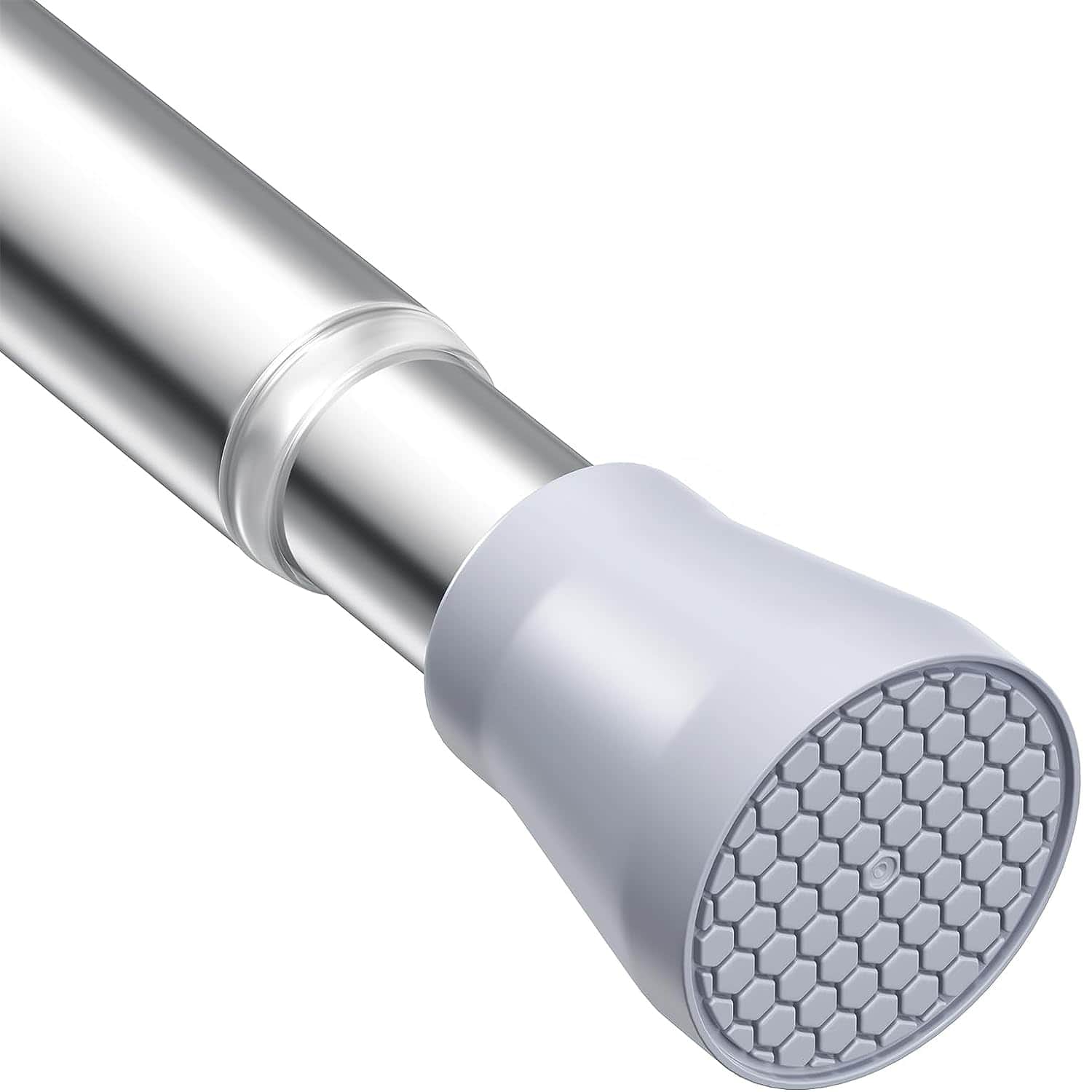 1 thanh lò xo co giãn có thể thu vào dùng cho rèm tắm, rèm cửa sổ, rèm cửa không cần khoan, trang trí phòng tắm tại nhà, trang trí mùa thu, phụ kiện phòng tắm, trở lại trường học