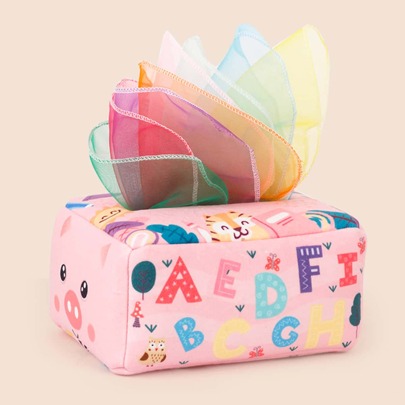 1 caja 13 piezas Juguetes de papel de tissue para bebé, juegos de papel suave resistente al desgarro para educación temprana, regalo de Navidad