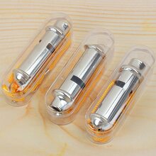 3个裁判哨，金属哨，不锈钢运动哨，带挂绳 - 銀色 - 查看 5