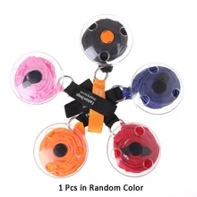 1 個便攜式可折疊旅行手提袋:圓盤可伸縮購物袋,可重複使用的雜貨購物和旅行整理!顏色隨機 - 彩色 - 查看 5