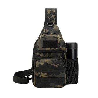 1 pieza Bolso de pecho con cremallera para deportes con diseño de camuflaje, bolso bandolera ligero para viajes de negocios, esencial de vacaciones, regalo para padre, esposo, regalos para hombres, regalos de padre, regalos de San Valentín. Oferta de Black Friday. Adecuado para colegio, escuela, y actividades al aire libre