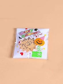 100 piezas Bolsas Halloween caramelo envase - Blanco - Ver 1