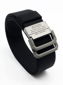 1 chiếc thắt lưng nylon đa năng thời trang dành cho nam, phù hợp cho mọi hoạt động thể thao và ngoài trời, thích hợp để mặc hàng ngày, mùa hè, mùa thu, mùa thu, Halloween, phụ kiện thu đông, thích hợp cho thanh thiếu niên, thanh niên, nam giới, thường ngày, ngoài trời, thể thao, kỳ nghỉ, quà tặng tốt nghiệp, sinh nhật, trang phục hàng ngày - màu đen - Xem 1