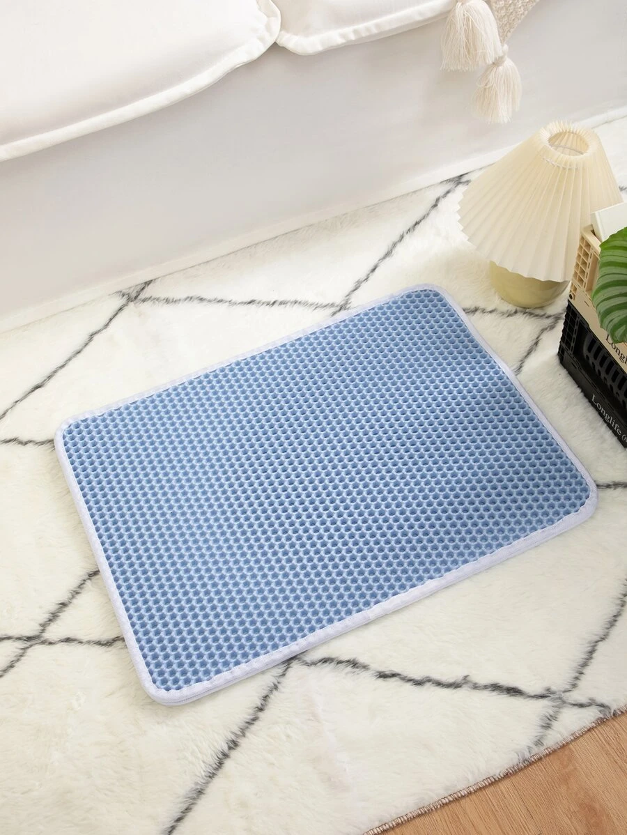 Pet Cat Litter Pad Rectangle-blue