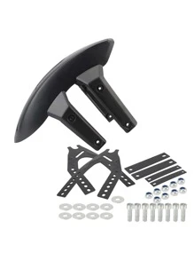 1PC Universal Motorcycle Rear Mudguard Fender Splash Guard Protection Mud Flaps ATV Motocross Motorbike Dirt Pit Bike Accessories - Black - View 10
