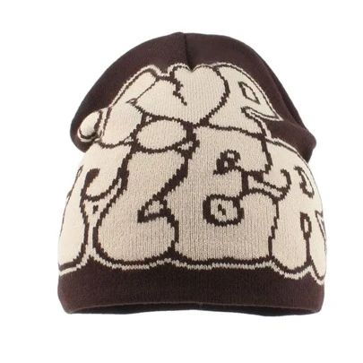 秋天冬天帽子適合男士女性時尚街頭服飾帽子亞克力針織帽