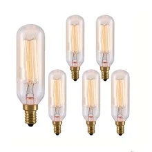 4/6pcs T35 Vintage Edison Incandescent Light Bulbs With E12 Base (40w) - Clear - View 1