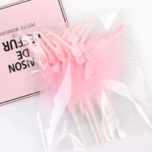 5pcs Pink Ballet Dancer Cake Toppers Ballerina Tutu Dessert Table Birthday Party Decoration Picks - Pink - View 2