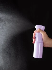 3 chiếc Bàn chải gội đầu tròn xoa bóp da đầu màu tím, Bàn chải thông hơi ướt & khô rỗng, Chai xịt phun sương mịn 200ml có chai khử trùng tần số cao để chăm sóc tóc - Màu tím - Xem 3