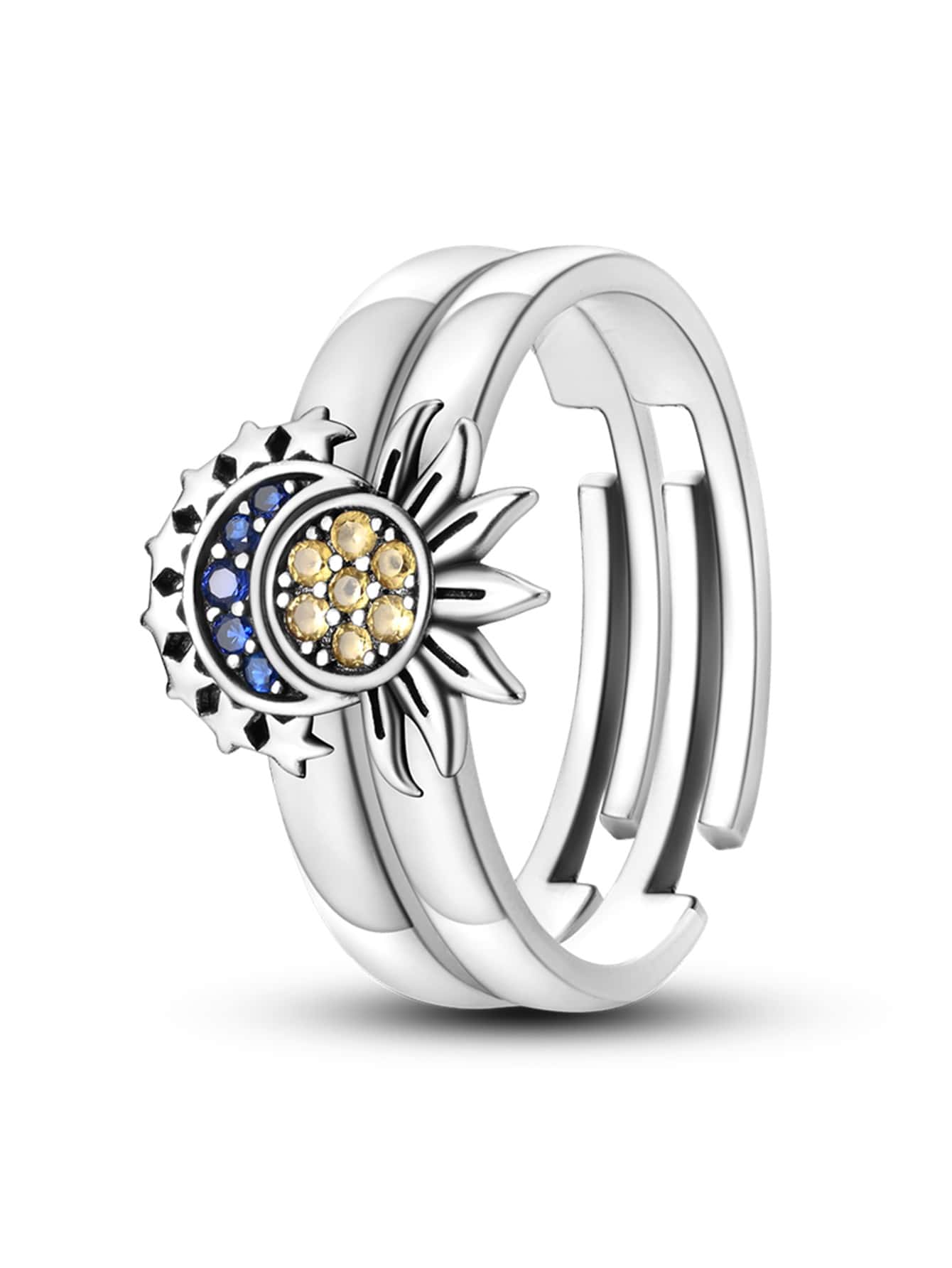 PANDORA Sun and Moon リング セット 太陽 月 PANDORA Sun and Moon リング セット 太陽 月 UNE 【並行輸入品】UNE