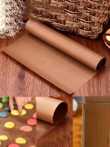 1pc/2pcs/4pcs/Set Non-Stick Bbq Grill Mat, Oven Baking Mat For Outdoor Barbecue - Coffee Brown - View 3