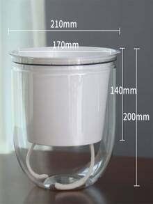 2 Packs Indoor Flower Pots, Self Watering Planters with Drainage Holes and Water Storage Plus for Indoor & Outdoor Plants, Succulent, Flower - White - View 8