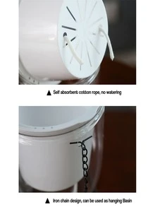 2 Packs Indoor Flower Pots, Self Watering Planters with Drainage Holes and Water Storage Plus for Indoor & Outdoor Plants, Succulent, Flower - White - View 5