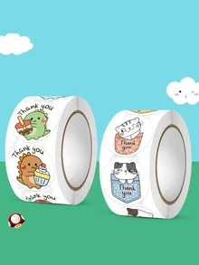 300 Phim hoạt hình động vật Mẫu Phong kín Hình dán - Nhiều màu - Xem 1