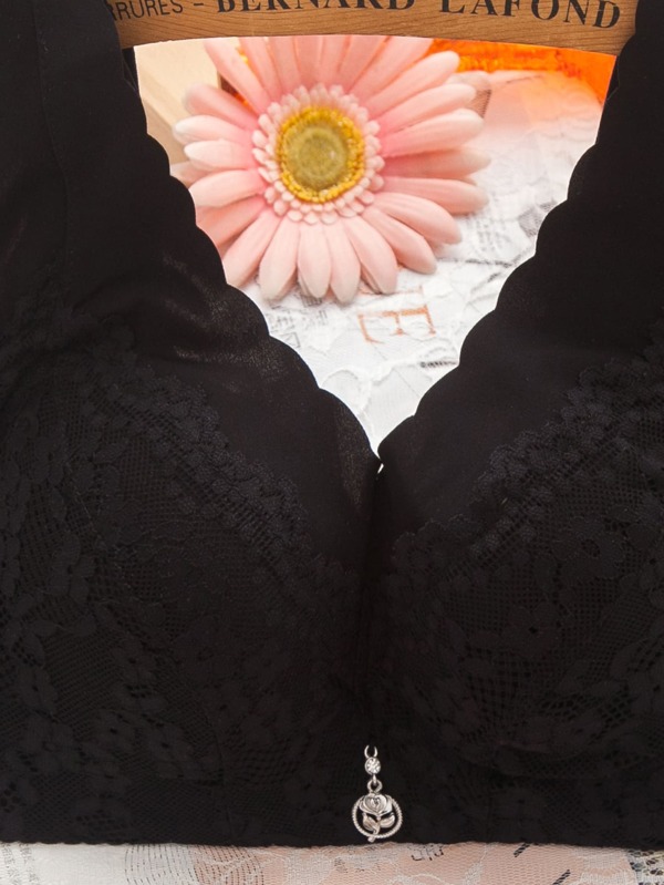 Women's Lingerie Sexy Lace Pushup Bra For Small Chest, Gather Chest