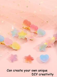 20 件 8/10 毫米可爱软橡胶心形珠子适用于 DIY 手链项链珠宝制作用品 - 彩色 - 查看 5