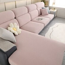 Velvet Sofa Cover, Blush Pink, For Teenage Girl's Room - Pink - View 1