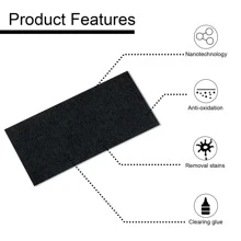 Car Scratch Repair Cloth Nano Sparkle Cloth For Car Scratch, Water Stain Removal, Scratches Maintenance - Black - View 8