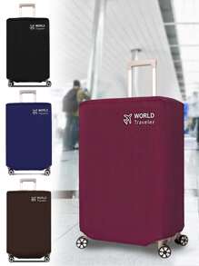 22-30 英寸红色无纺布行李箱罩防尘拉杆箱耐磨滚动防刮行李箱保护套旅行配件行李箱罩旅行箱保护套度假旅行必需品旅行配件 - 紅色 - 查看 1