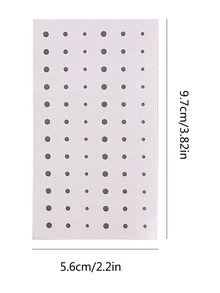 6入組化妝模擬痣貼紙,防水長效,臉部和眼角美容工具 - 黑色 - 查看 5