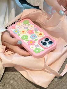 Funda de teléfono decorada con flores de verano - Multicolor - Ver 3