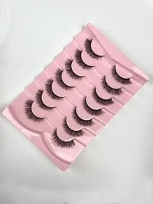 7 Paare/packung Natürliche Fluffige Volumen Falsche Wimpern Dramatische Unordentliche Mink Wimpern Wispy Lange 8d Volumen Falschen Wimpern Streifen Foxy Auge Lifting Look Wimpernverlängerungsset Voller Wimpern Streifen Zur Verlängerung Und Verdickung Der Äußeren Ecke Ihres Auges Schönheits Make-up
