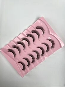 7 Paare/packung Natürliche Fluffige Volumen Falsche Wimpern Dramatische Unordentliche Mink Wimpern Wispy Lange 8d Volumen Falschen Wimpern Streifen Foxy Auge Lifting Look Wimpernverlängerungsset Voller Wimpern Streifen Zur Verlängerung Und Verdickung Der Äußeren Ecke Ihres Auges Schönheits Make-up