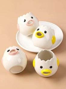 1pc Cute Egg Yolk Separator Kitchen Tool For Home Kitchen, Creative Egg Filter Device - Pink - View 5