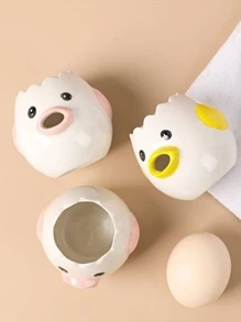 1pc Cute Egg Yolk Separator Kitchen Tool For Home Kitchen, Creative Egg Filter Device - Pink - View 7