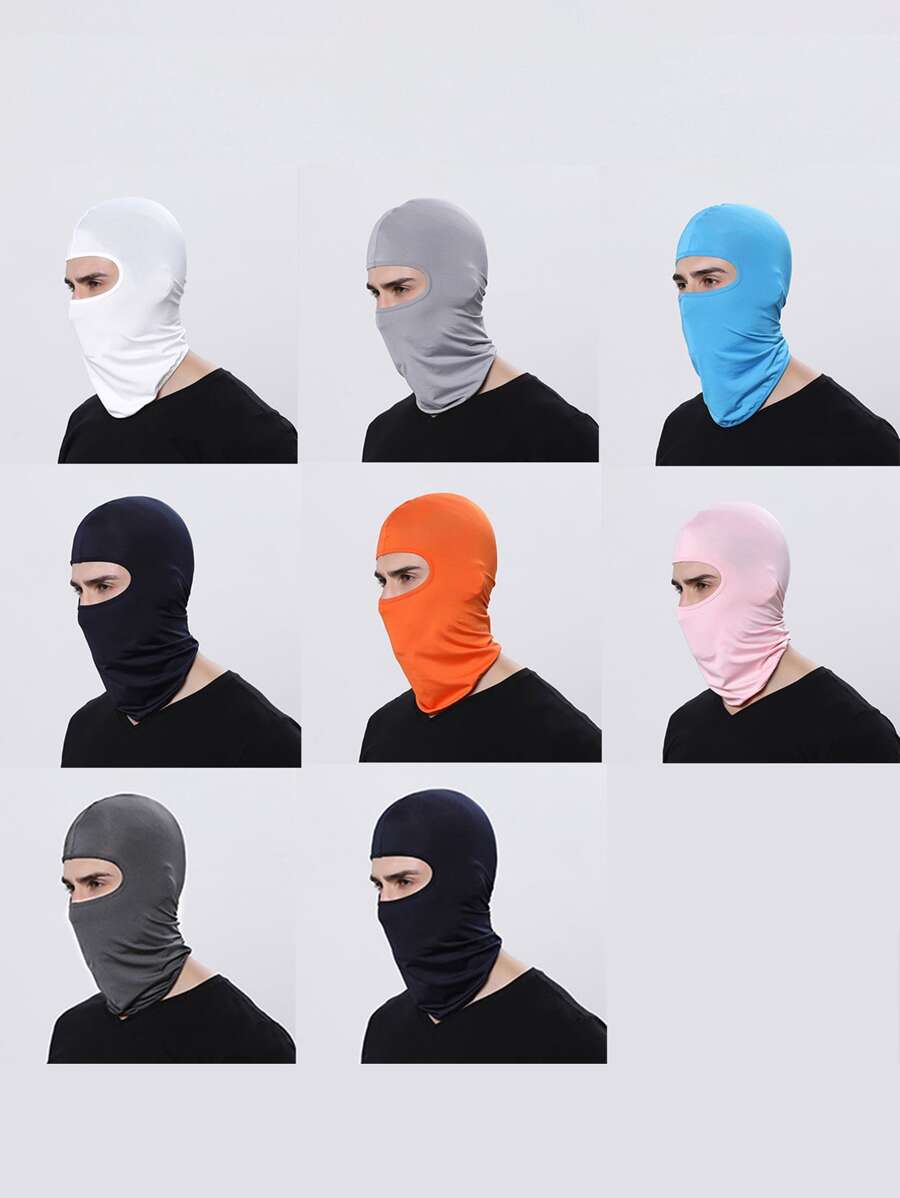 1 Miếng Nam Ngụy trang áo có mũ Mũ Với Chống nắng Và Gấp đôi Lỗ Khẩu trang Đối với Các hoạt động ngoài trời , Mùa hè - màu đen - Xem 1