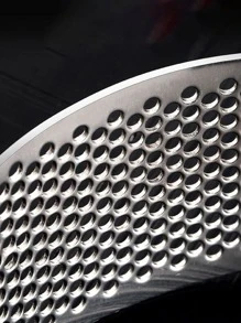 1pc Stainless Steel Garlic Press Manual Garlic Masher With Circular Design, Multifunctional Kitchen Tool - Black - View 5