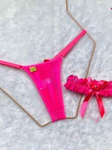 Women Thongs - 玫紅色 - 查看 5