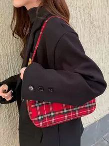 英倫風格復古單肩包/腋下包，聖誕節禮品