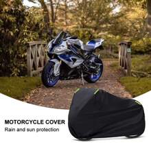 1pc Black Rainproof, Sunscreen, Dust-proof Cover For Motorcycle/bicycle - Black - View 1