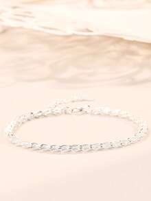 1 Máy Tính Đơn Giản & Cá Tính Lấp Lánh Đuôi Phượng Hoàng Dây Chuyền Vòng Tay Bạc Cho Nữ Ngày Lễ - Bạc - Xem 3