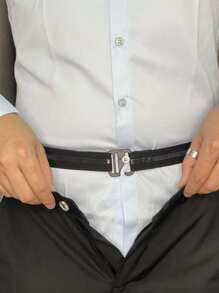 1pc Men's Shirt Stays Adjustable Elastic Suspenders With Non-Slip Locking Clamps Casual Summer, School