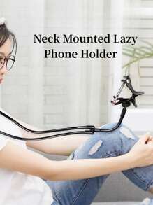 1 Cái Cổ Treo Người Slouchy Người Giữ Điện Thoại Di Động Cổ Treo Tay Người Slouchy Người Giữ 360° Kính thiên văn Giá đỡ Slouchy linh hoạt Giá đỡ điện thoại di động cho điện thoại thông minh IPad Máy tính bảng IPhone Giá đỡ Samsung Slouchy - màu đen - Xem 2