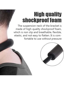 1 Cái Cổ Treo Người Slouchy Người Giữ Điện Thoại Di Động Cổ Treo Tay Người Slouchy Người Giữ 360° Kính thiên văn Giá đỡ Slouchy linh hoạt Giá đỡ điện thoại di động cho điện thoại thông minh IPad Máy tính bảng IPhone Giá đỡ Samsung Slouchy - màu đen - Xem 3