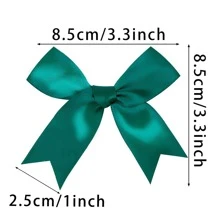 10/50 Stück große Stoff Schleifen Ornamente, Schleifen mit Schleifschwanz zum Geschenkverpacken, Weihnachts- und Party-Dekoration, gemischte Farben niedliche Schleifen Twist Tie für Süßigkeiten, Popcorn und Geschenktüten, Valentinstag
