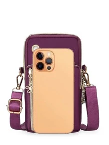 随机位置 气球 手机包 斜挎包 2023 韩版时尚迷你包 手机壳 颈包 零钱包 (竖款) 迷你手机钱包 金属和索环 孔眼装饰 可调节肩带 日常钱包 单肩包 手机壳 斜挎包 手机包 手拿包 手机壳 包 礼物 礼物 女士钱包 女士钱包 女士礼物 女士钱包 - 紫色 - 查看 5