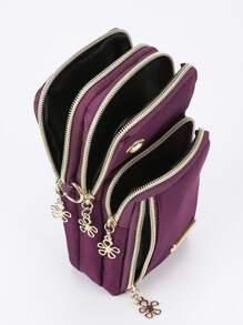 随机位置 气球 手机包 斜挎包 2023 韩版时尚迷你包 手机壳 颈包 零钱包 (竖款) 迷你手机钱包 金属和索环 孔眼装饰 可调节肩带 日常钱包 单肩包 手机壳 斜挎包 手机包 手拿包 手机壳 包 礼物 礼物 女士钱包 女士钱包 女士礼物 女士钱包 - 紫色 - 查看 4